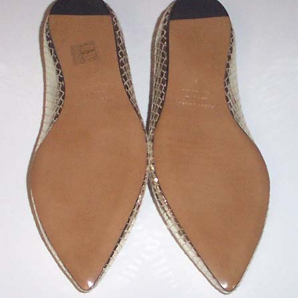 NEW ISABEL MARANT Plumy gold python print flat 37 - Picture 5 of 5